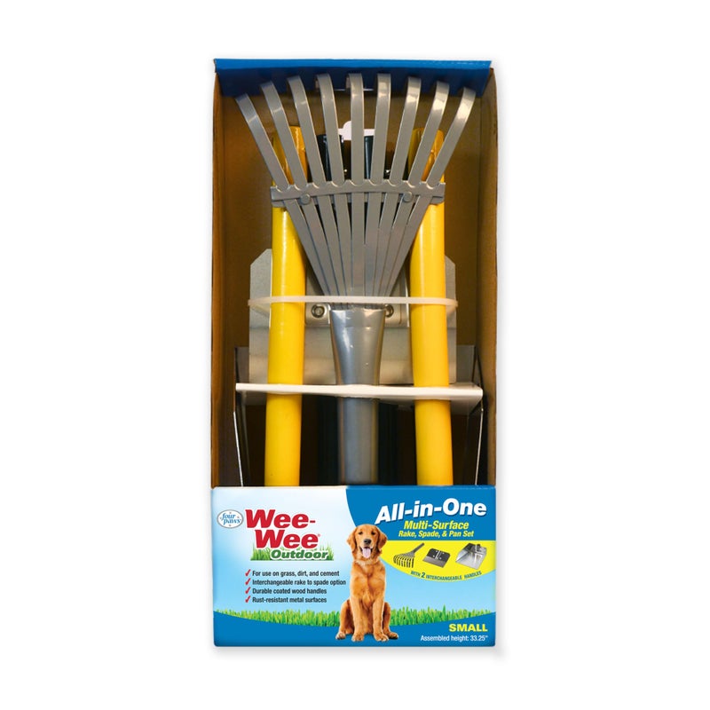 Four Paws Wee-Wee Pooper Scoopers for Dogs l Outdoor Rake l Spade & Pan l Pooper Scooper Set,Black - Image 5